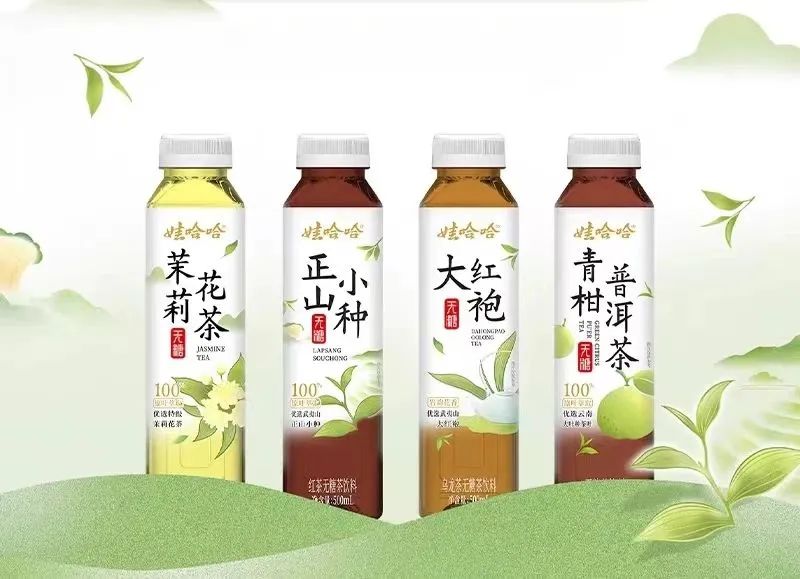 娃哈哈推出四款無糖茶新品